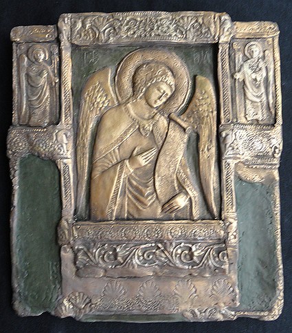 Gabriel icon with saints
